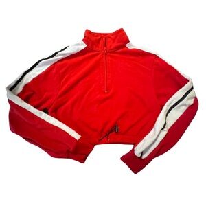 Forever 21 Quarter Zipped Cropper Sweater